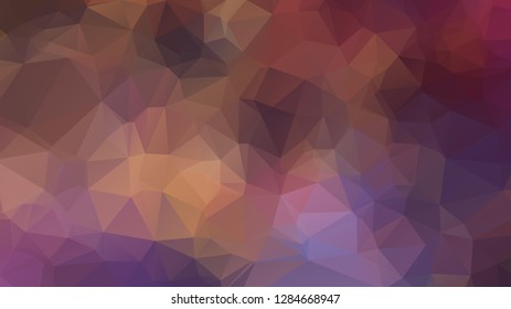 Abstract geometric style brown background. Autumn-colored business background Vector illustration. Red, brown, purple colors. Simple polygon background