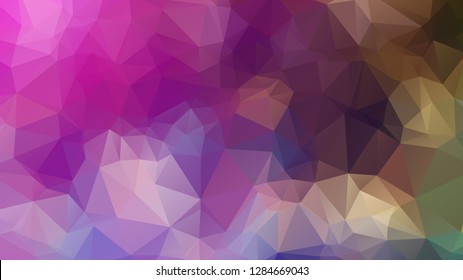 Abstract geometric style brown background. Autumn-colored business background Vector illustration. Red, brown, purple colors. Simple polygon background