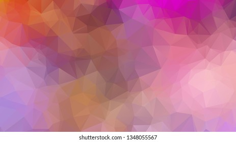 Abstract geometric style brown background. Autumn-colored business background Vector illustration. Red, brown, purple colors. Simple polygon background