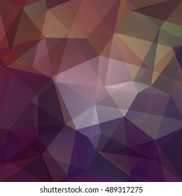 Abstract geometric style brown background.  Vector illustration