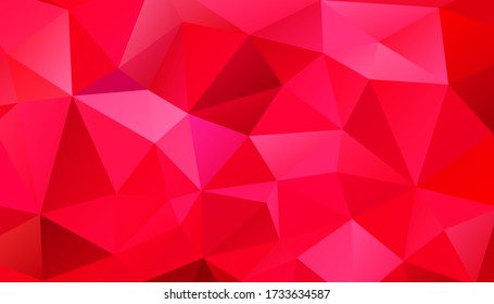 Abstract geometric style colorful background of triangular polygons. Vector illustration. Retro mosaic triangle bright trendy pattern for web, business template, brochure, card, poster, banner design