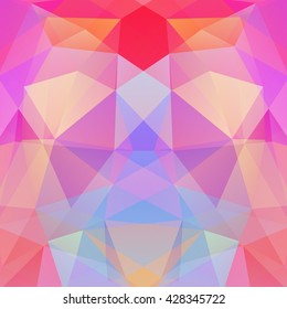 Abstract geometric style colorful background.  Colorful business background  Vector illustration. Pink, orange, blue colors