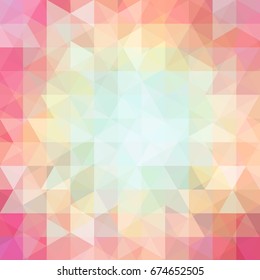 Abstract geometric style colorful background. Vector illustration
