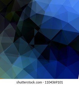 Abstract geometric style dark background. Blue business background Vector illustration