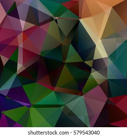 Abstract geometric style.  Dark background.  Business background  Vector illustration. Black, green, red colors