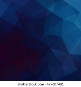 Abstract geometric style dark blue background.  Vector illustration