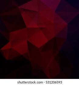 Abstract geometric style dark red background. Vector illustration