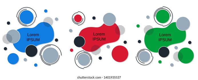 Abstract geometric style elements vector collection. Design for flyers, banners, booklets, covers
