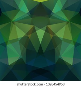 Abstract geometric style green background. Vector illustration