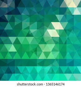 Abstract geometric style green background. Vector illustration