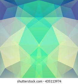 Abstract geometric style green background.  Blue business backdrop  Vector illustration