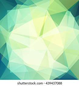 Abstract geometric style green background.  Vector illustration