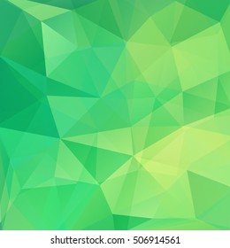 Abstract geometric style green background. Vector illustration