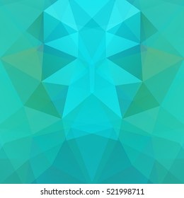 Abstract geometric style green background. Vector illustration. Green, blue colors. 