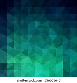 Abstract geometric style green background.   Vector illustration.