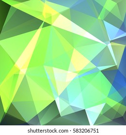 Abstract geometric style green background.  Vector illustration
