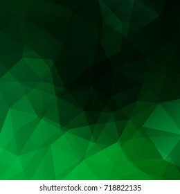 Abstract geometric style green background. Vector illustration