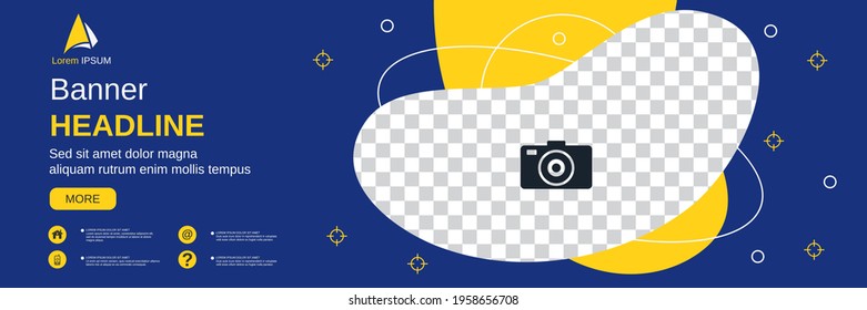 Abstrakter geometrischer Stilbanner, Social-Media-Cover, Broschüre, Coupon-Vektordesign-Vorlage