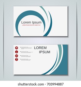 Abstract geometric style modern business visiting card, label, sticker, badge vector design template