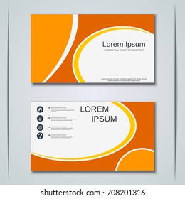 Abstract geometric style modern business visiting card, label, sticker, badge vector design template