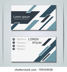 Abstract geometric style modern business visiting card, label, sticker, badge vector design template