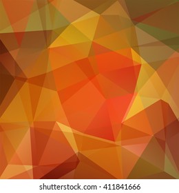 Abstract geometric style orange background.  Brown business background  Vector illustration