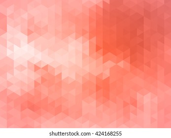 Abstract geometric style orange red polygon background