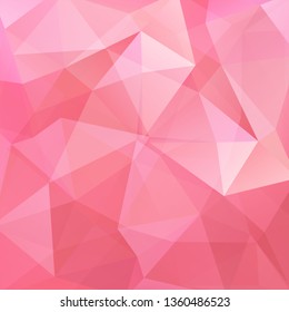 Abstract geometric style pastel background. Pink business background Vector illustration