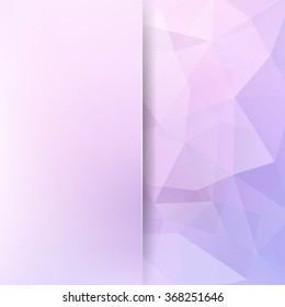 Abstract geometric style pastel  background. Pink business background  Blur background with glass.  Vector illustration