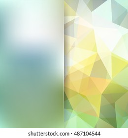Abstract geometric style pastel background.  Blur background with glass. Vector illustration