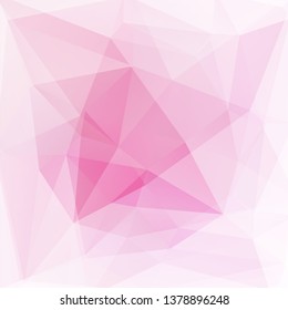 Abstract geometric style pink background. Vector illustration
