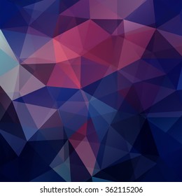 Abstract geometric style pink, blue? background.  Dark business background  Vector illustration
