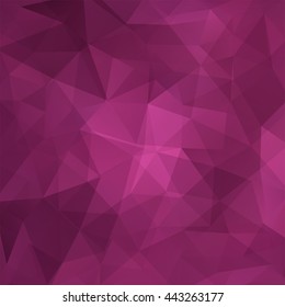 Abstract geometric style pink background.  Business backdrop  Vector illustration