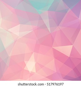 Abstract geometric style pink background.  Vector illustration. Pink color. 