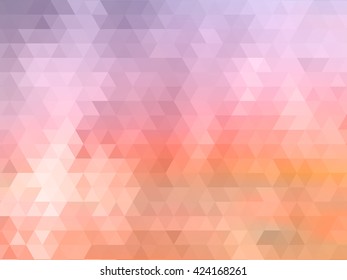 Abstract geometric style  purple orange polygon pastel  background