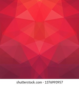 Abstract geometric style red background. Vector illustration