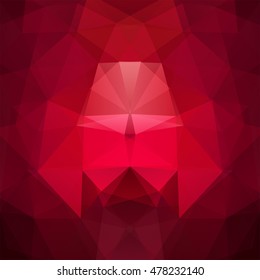 Abstract geometric style red background.  Vector illustration