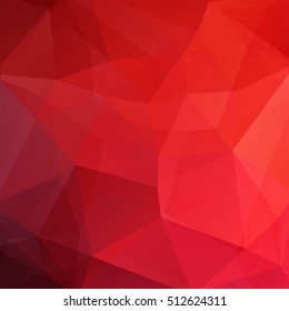 Abstract geometric style red background. Christmas background Vector illustration