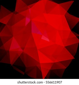 Abstract geometric style red background.   Vector illustration.