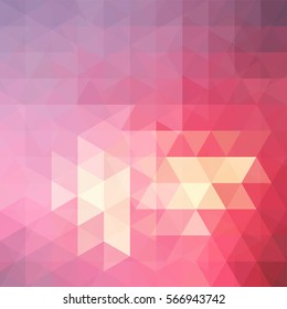 Abstract geometric style red background.  Business background  Vector illustration. Red, pink, yellow colors.