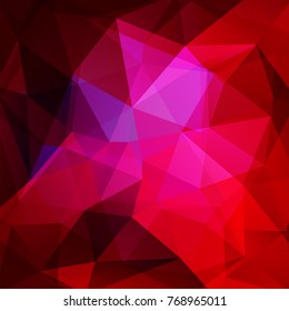 Abstract geometric style red background. Vector illustration