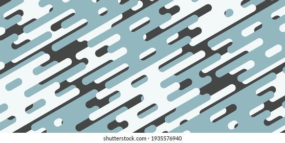 Estilo geométrico abstracto de la plantilla de ilustración de patrón de línea redonda. Superposición para el fondo de la ilustración de diseño de líneas de banda. vector de ilustración