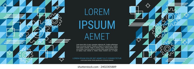 Abstract geometric style vector background. Web banner, card, coupon design template
