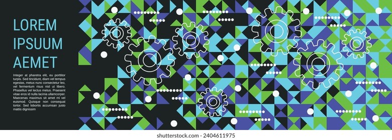 Abstract geometric style vector background. Web banner, card, coupon design template