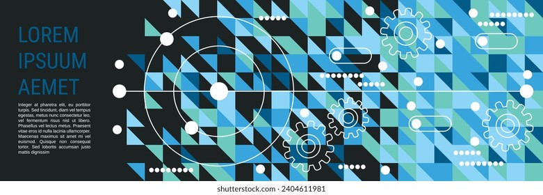 Resumen del fondo vectorial de estilo geométrico. Banner web, tarjeta, plantilla de diseño de cupones