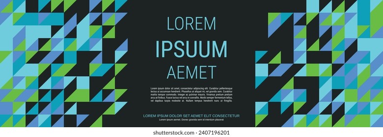 Abstract geometric style vector background. Web banner, card, coupon design template