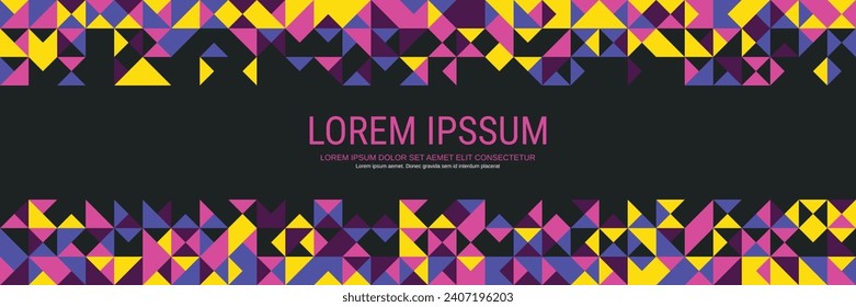 Abstract geometric style vector background. Web banner, card, coupon design template