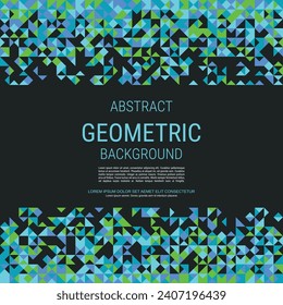 Resumen del fondo vectorial de estilo geométrico. Volante cuadrado, tarjeta, plantilla de diseño de cupones