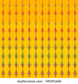 Abstract geometric style vector background, pattern wallpaper. Abstract colorful shapes pattern background with stylish ethnic motifs and colors