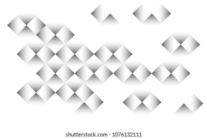 Abstract geometric style white background.
